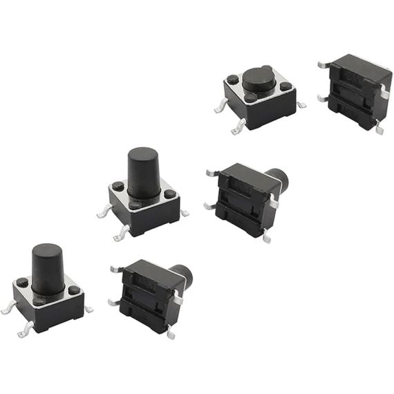 Pulsante switch tattile 6X6X8mm mod. MT1102SC-CT-2-NT - confezione 10 pezzi Pulsante switch tattile 6X6X8mm mod. MT1102SC-CT-2-NT - confezione 10 pezzi